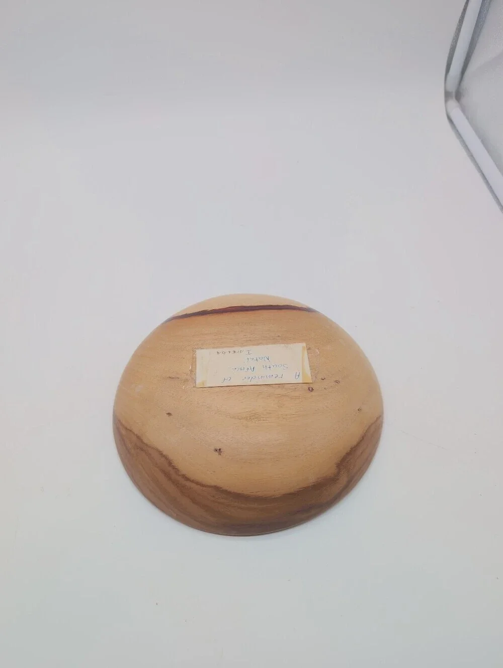 Handcrafted Natural Wood Decorative Bowl - Light Brown Natal South Africa